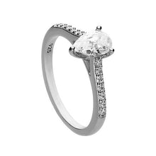 Load image into Gallery viewer, Shaped Zirconia Ring with Pave Shoulders R3781
