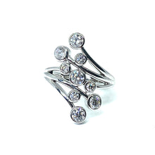 Load image into Gallery viewer, 18ct White Gold Diamond Bubble Ring
