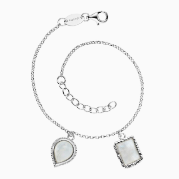 Silver Pure Moon Bracelet with Moonstone