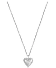 Load image into Gallery viewer, Silver Rope Heart Pendant Necklace N036-02H
