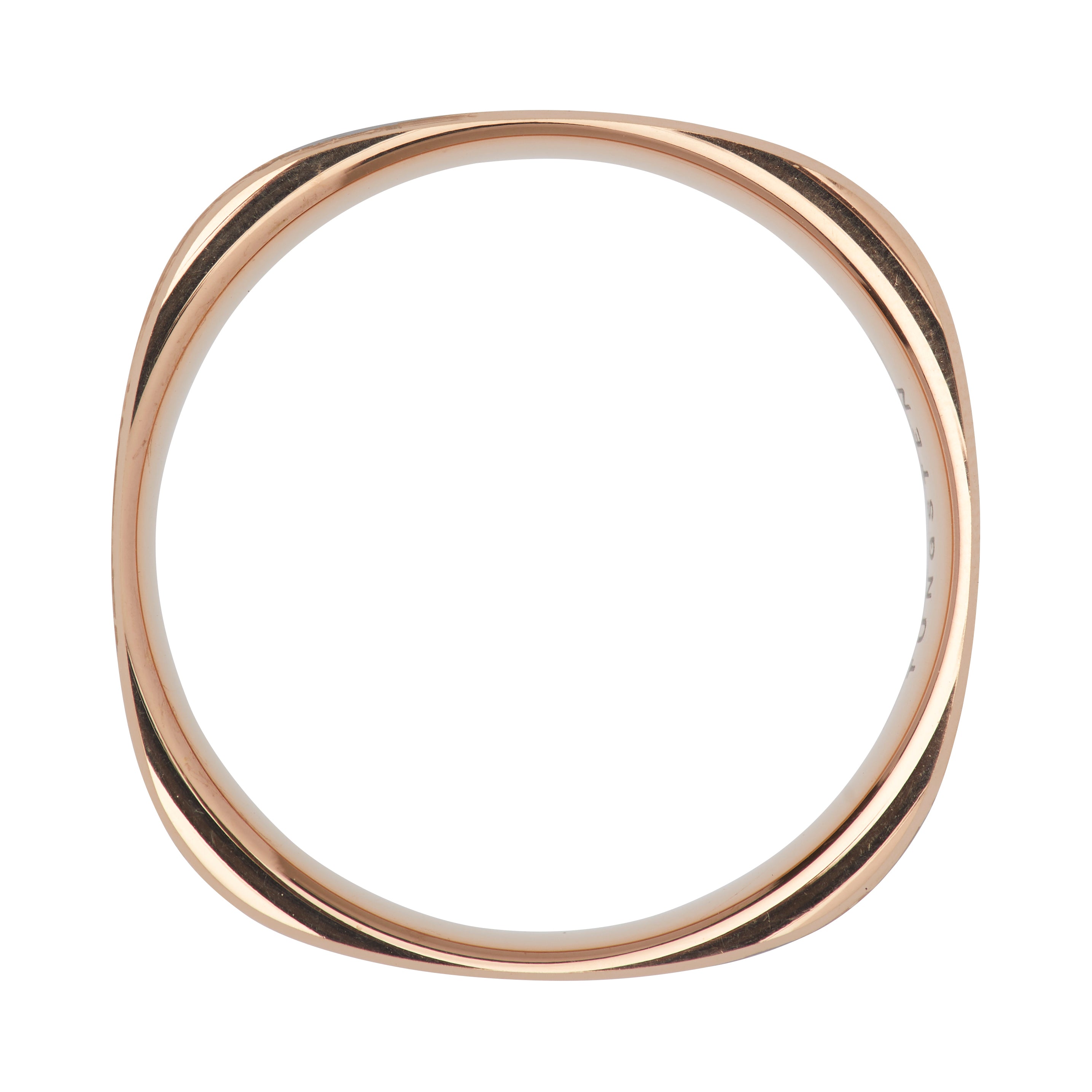 Tungsten Ring with Rose and Square Profile TUR-94