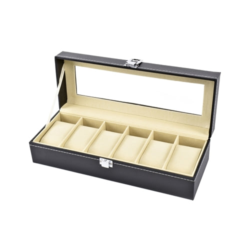 Watch box for 6 - Black