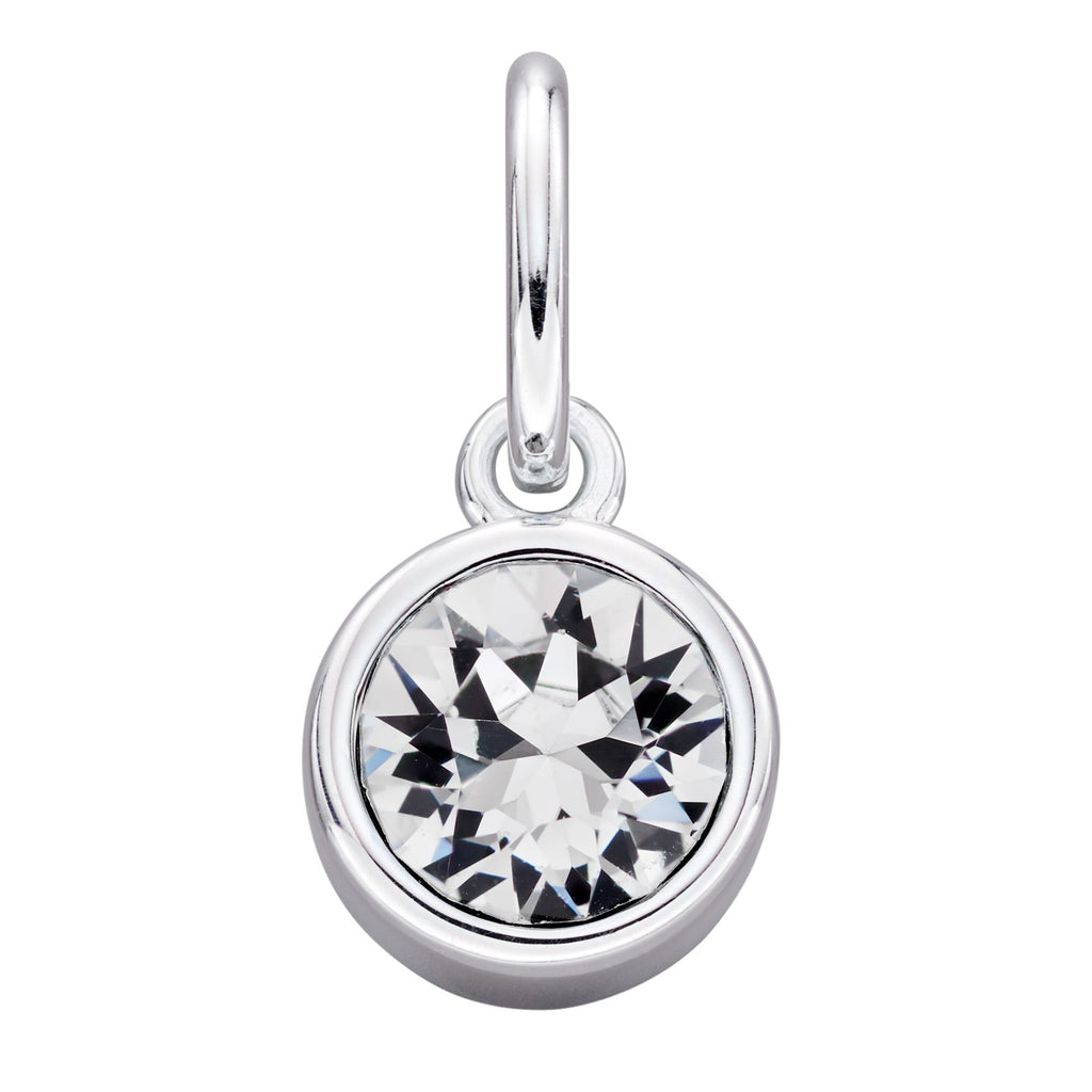 Silver Crystal Birthstone Pendants