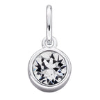 Silver Crystal Birthstone Pendants