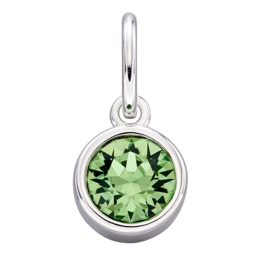 Silver Crystal Birthstone Pendants