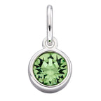 Silver Crystal Birthstone Pendants