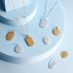 Recycled Silver Oval Tag Pendant P5104