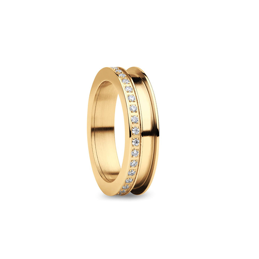 Bering Ring | Polished Gold & Swarovski | 529-27-X3 | Outer Ring