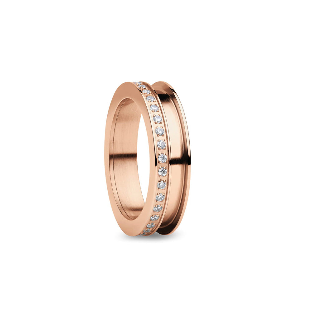 Bering Ring | Polished Rose Gold & Swarovski | 529-37-X3 | Outer Ring