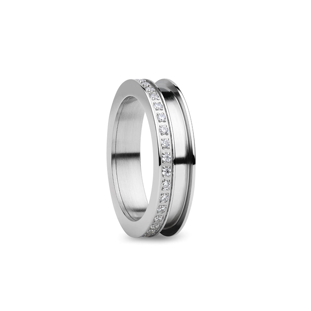 Bering Ring | Polished Silver & Swarovski | 529-17-X3 | Outer Ring