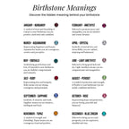 Silver Crystal Birthstone Pendants