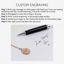 Load image into Gallery viewer, Yellow Gold Plated Engravable Disc Pendant P1590
