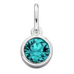 Silver Crystal Birthstone Pendants