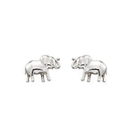 Silver Elephant Earrings
