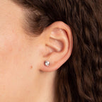 Three Claw Solitaire Stud Earrings With Diamonfire Zirconia E6188
