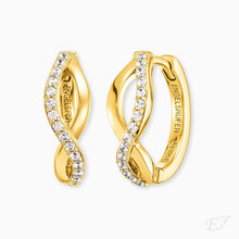 Load image into Gallery viewer, Paradise Gold Creole Earrings

