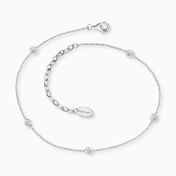Lil Moon Silver Anklet