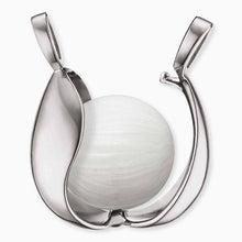Load image into Gallery viewer, SIlver Medium Tear of Heaven Pendant with Zirconia stones
