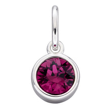 Load image into Gallery viewer, Silver Crystal Birthstone Pendants
