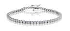 18ct White Gold 3ct Diamond Tennis Bracelet