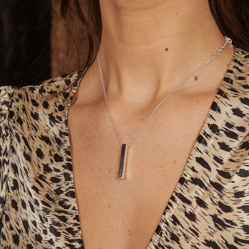 Silver Bar Necklace