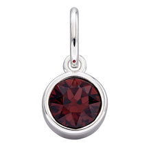 Load image into Gallery viewer, Silver Crystal Birthstone Pendants
