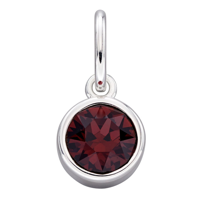 Silver Crystal Birthstone Pendants