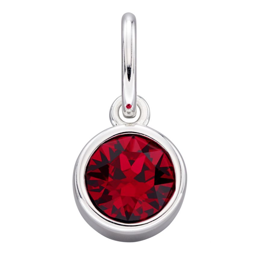 Silver Crystal Birthstone Pendants