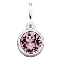 Load image into Gallery viewer, Silver Crystal Birthstone Pendants

