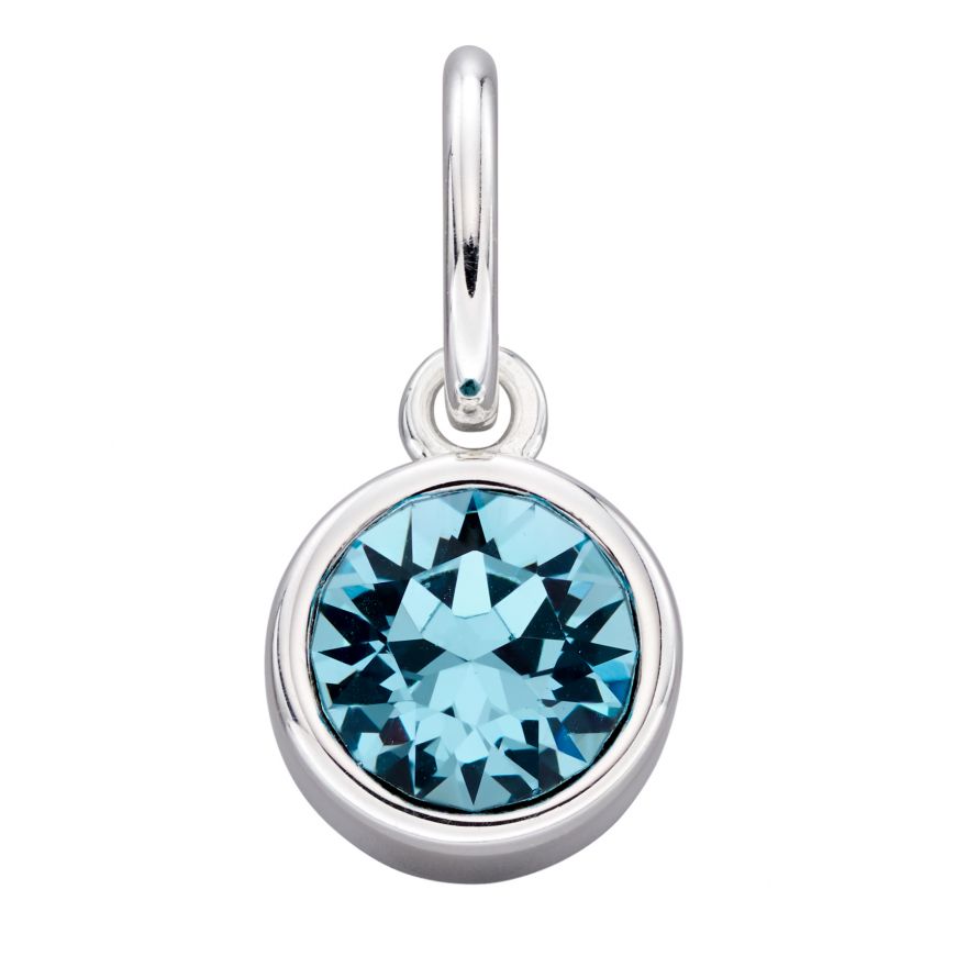 Silver Crystal Birthstone Pendants
