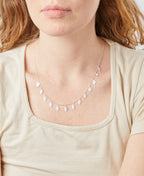 Silver Multi Leaf Necklace