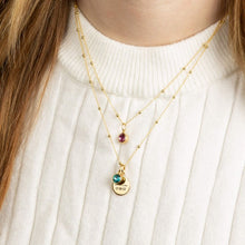 Load image into Gallery viewer, Yellow Gold Plated Engravable Disc Pendant P1590

