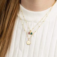 Load image into Gallery viewer, Yellow Gold Plated Engravable Disc Pendant P1590
