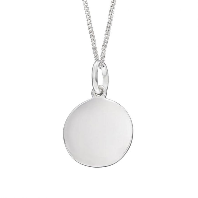 12mm Engravable Disc Pendant P4778