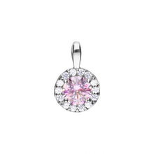 Load image into Gallery viewer, Dusky Pink Round Cluster Pendant P4779
