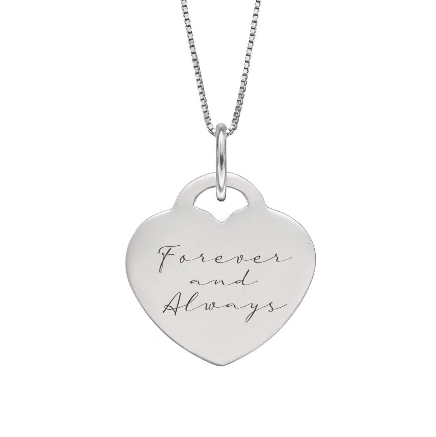 Engravable Heart Pendant P4830