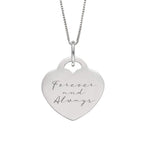 Engravable Heart Pendant P4830