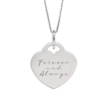 Load image into Gallery viewer, Engravable Heart Pendant P4830
