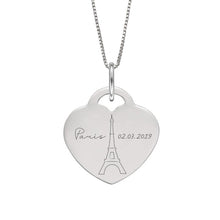 Load image into Gallery viewer, Engravable Heart Pendant P4830
