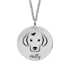 Large 18mm Engravable Disc Pendant P4831