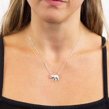 Load image into Gallery viewer, Silver Elephant Necklace
