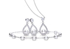 Pearl Open Teardrop Earrings E5597