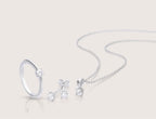 Solitaire 0.5ct Claw Necklace P4610